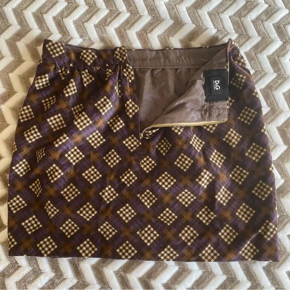 D&G Dolce Gabbana Cotton Velvet Skirt size 42It(S) - Picture 1 of 8